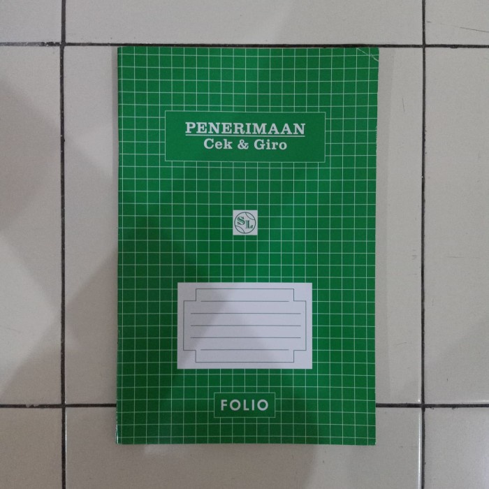 

Buku Penerimaan Cek & Giro Folio SL