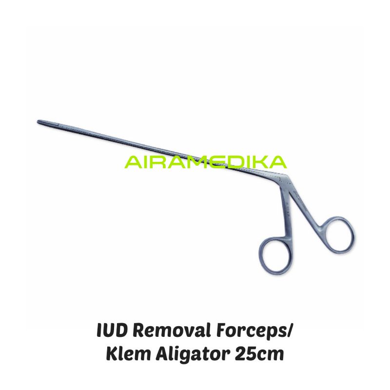 Klem Aligator Pelepas KB IUD 25cm Stainless Steel / IUD Removal Forceps 25cm Stainless Steel