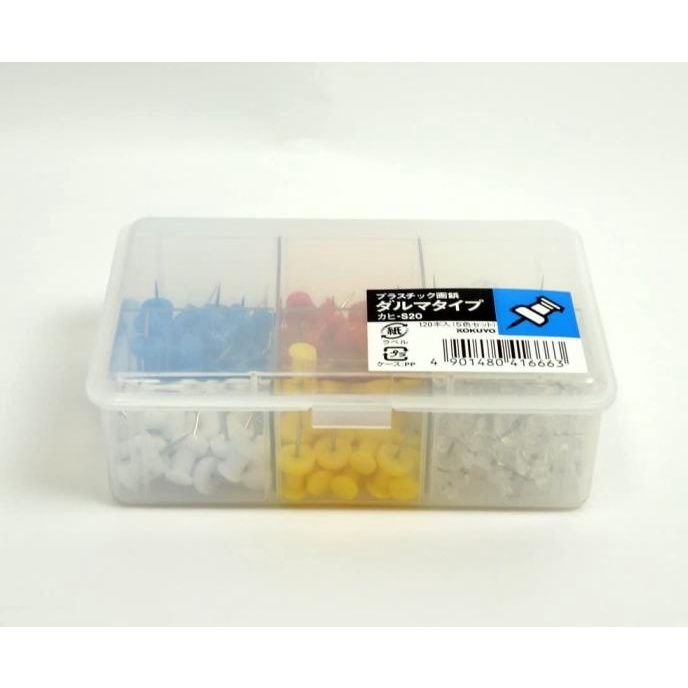 

Kokuyo Pushpin isi 120pcs 5set warna KAHI-S20