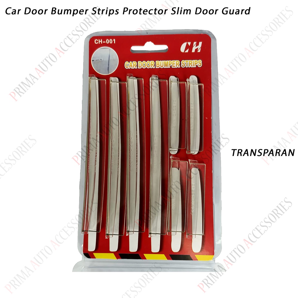 Door Guard Bumper Strips Protector Slim Door Guard Pelindung Pintu 8 pcs