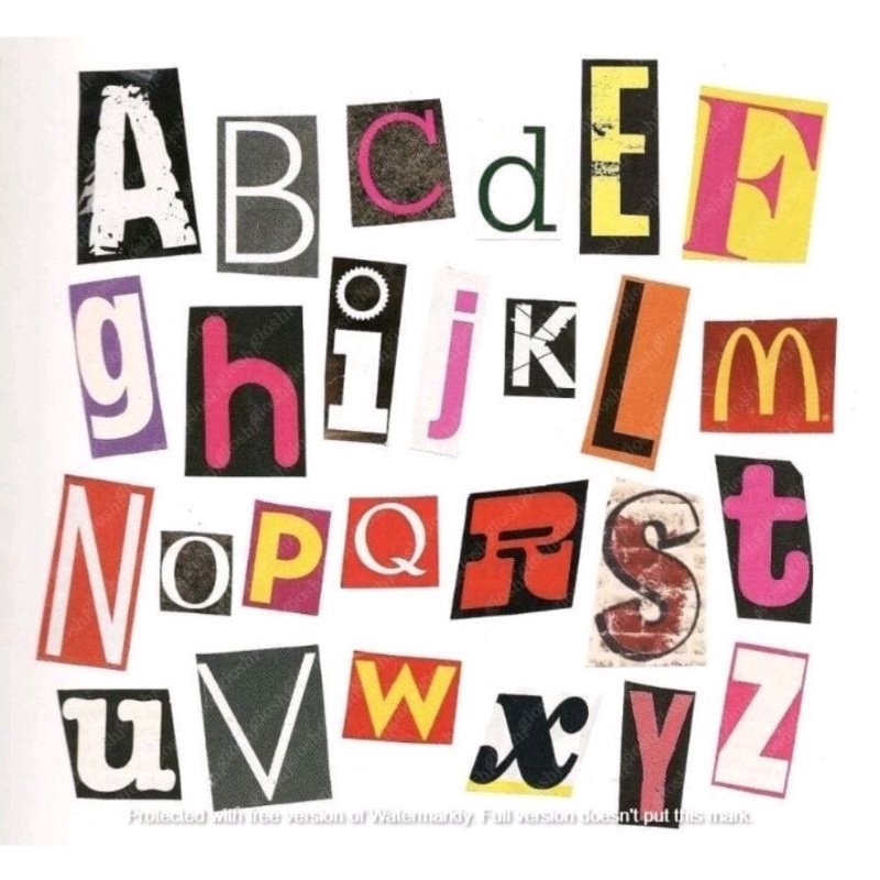 Jual Sticker Aesthetic Alphabet Retro Vintage Shopee Indonesia