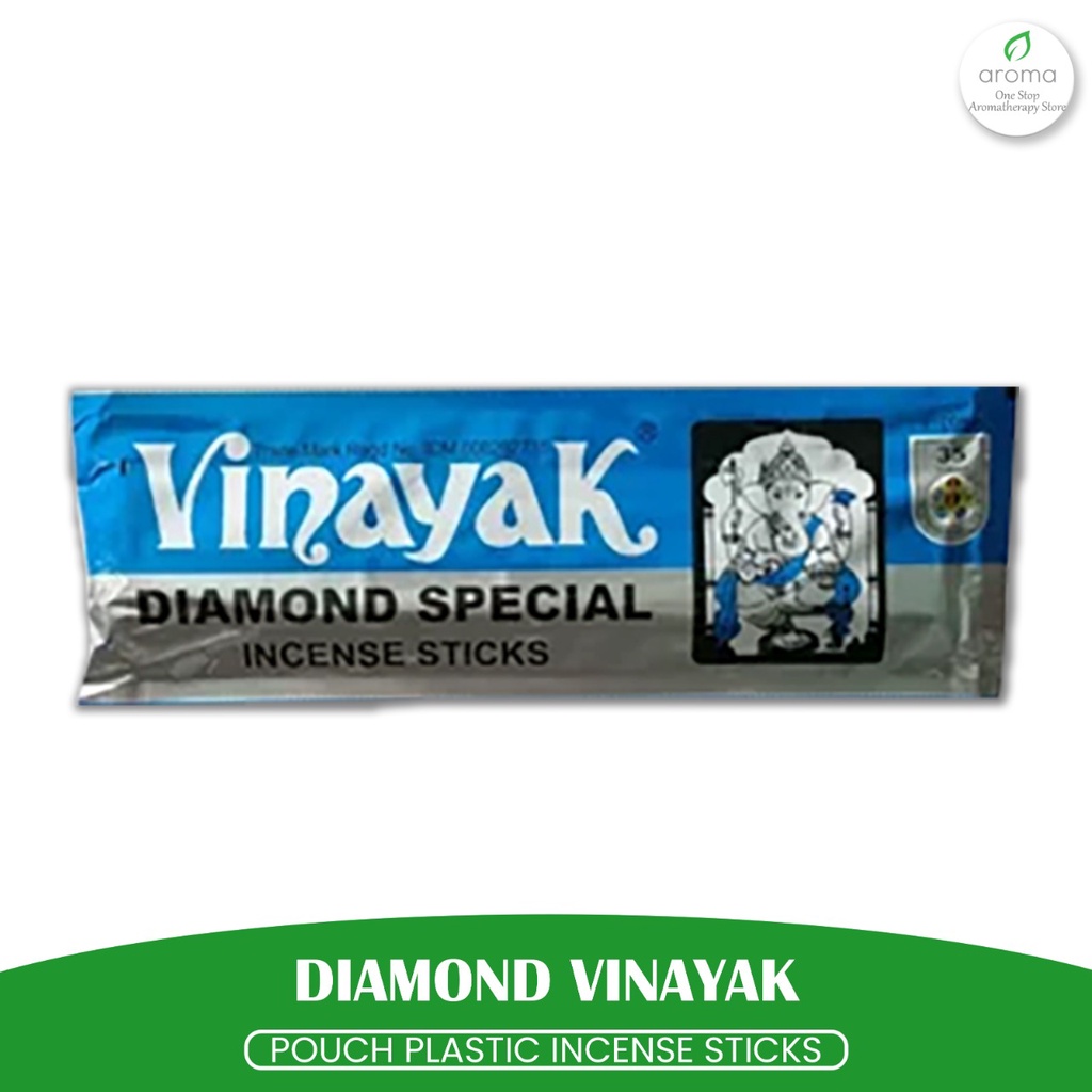 Dupa India Aromaterapi Pouch Plastic - Vinayak Diamond SPC 35 Sticks