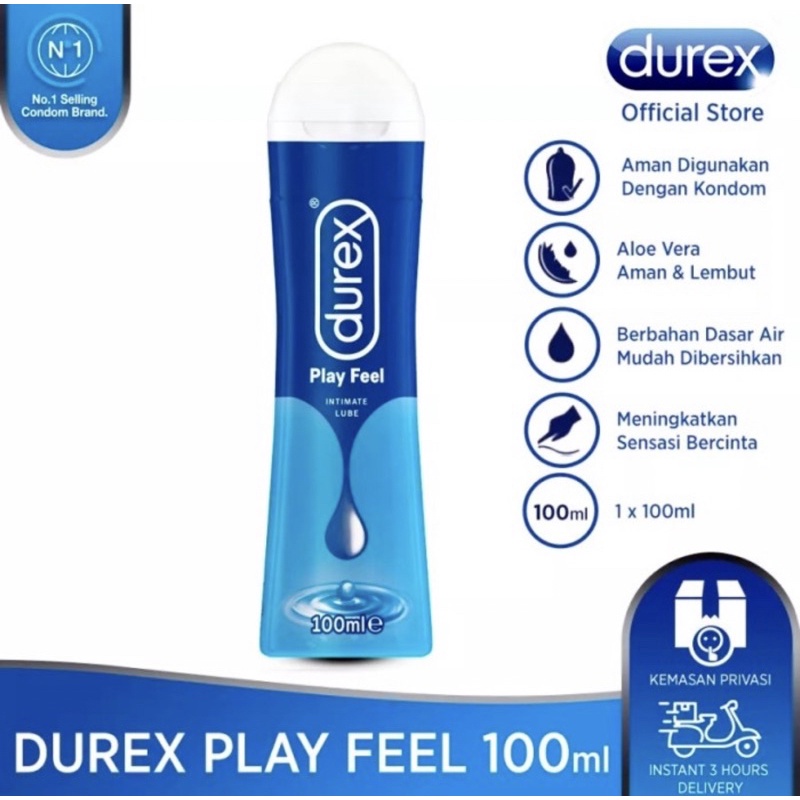Durex Play Feel Gel Pelumas Lubricant Gel 100mL Pelicin Penambah Gairah
