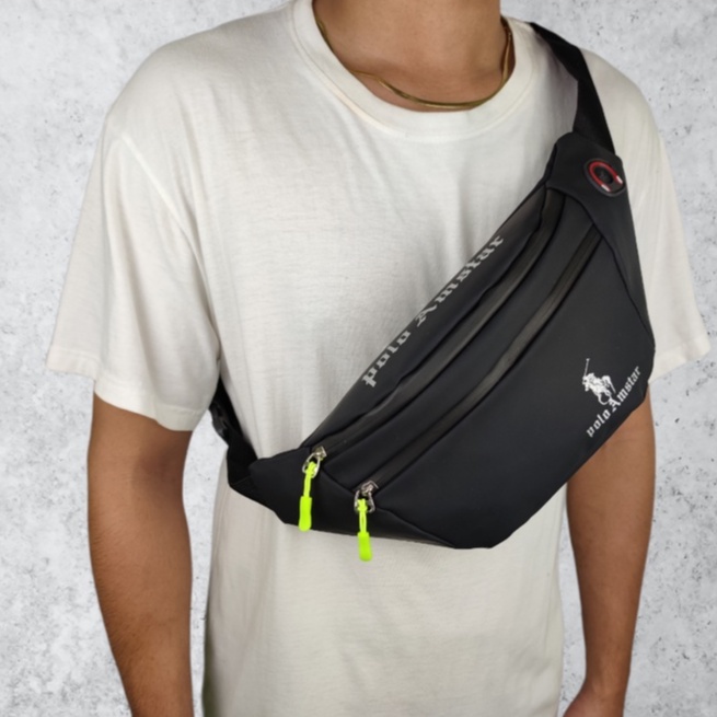 TAS SALEMPANG WATERFROOF ANTI AIR PRIA WANITA SPORTY OUTDOOR WAIST BAG
