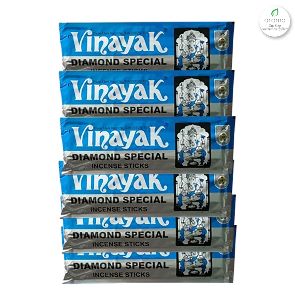 Dupa India Aromaterapi Pouch Plastic - Vinayak Diamond SPC 35 Sticks