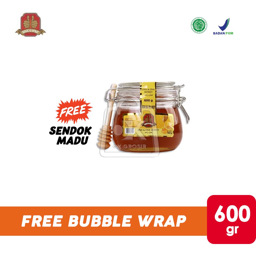 

Madu One & One / Honey / Madu Murni (Toples Kaca 600gr)
