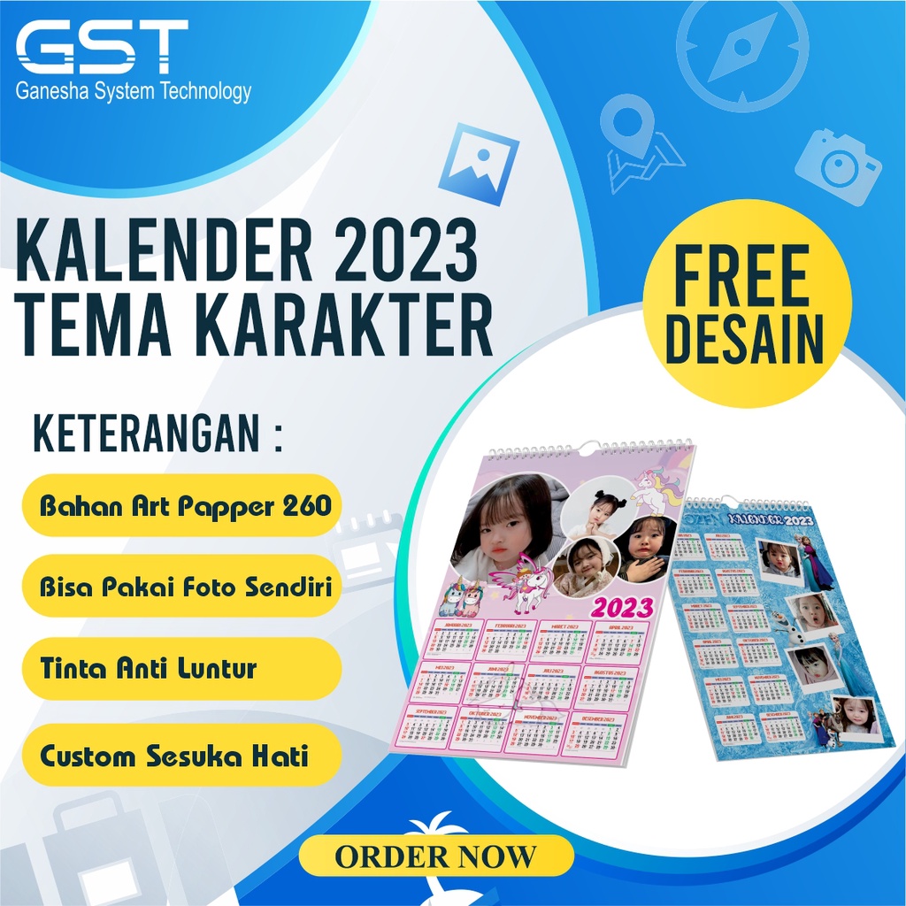 Jual KALENDER DINDING CUSTOM 2023 Shopee Indonesia