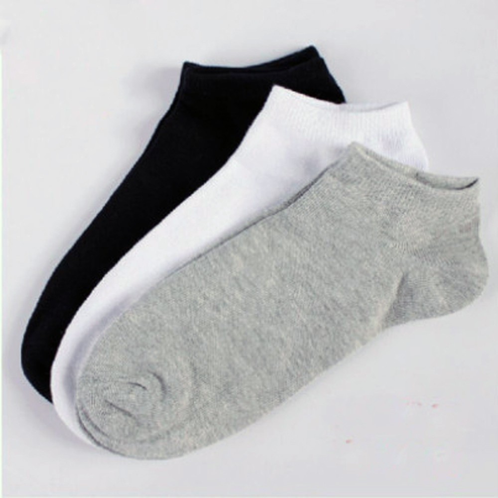 Kaos Kaki Pendek Polos Semata Kaki / Kaos Kaki Polos Ankle Htam / Putih / Grey Kaos Kaki Polos Pria Wanita Dewasa