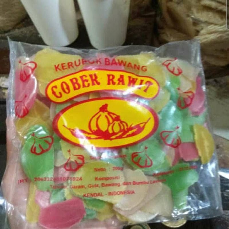 

KERUPUK BAWANG CAP COBEK RAWIT Krupuk Seblak