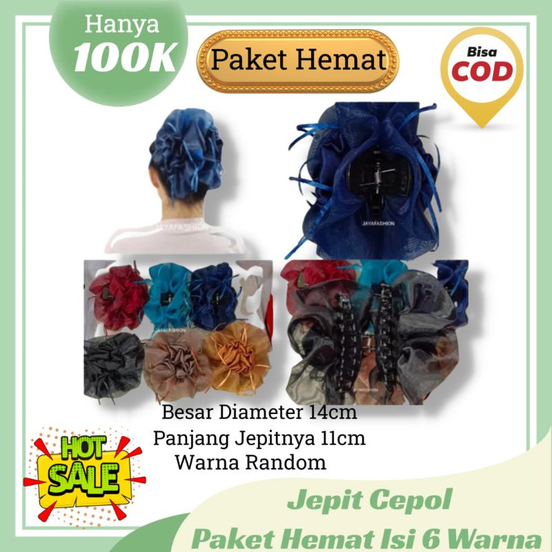 Jepit Rambut Cepol Hijab Besar Cepolan Buat Jilbab