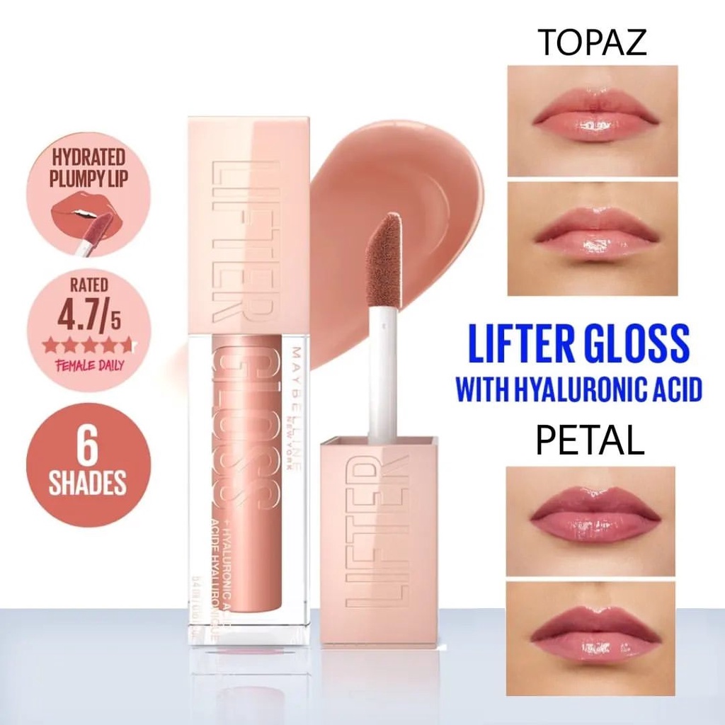 MAYBELLINE Lifter Gloss Lip Gloss with Hyaluronic Acid