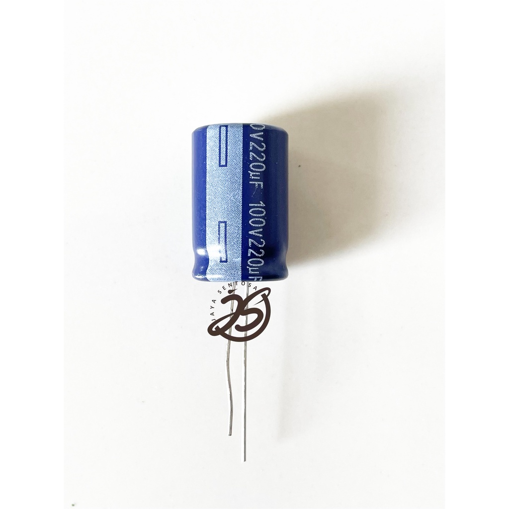 ELCO 220UF 100V (1 BUAH) KAPASITOR CAPACITOR ELCO KAPASITOR ELKO KAPASITOR 220 UF 100 V