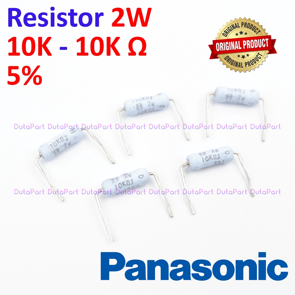 Resistor 10K Ohm 2 Watt 5% ORIGINAL PANASONIC 2W 10K R HIGH QUALITY