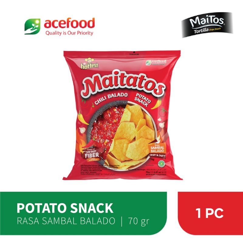 

Maitatos Keripik Kentang Sambal Balado 70 g