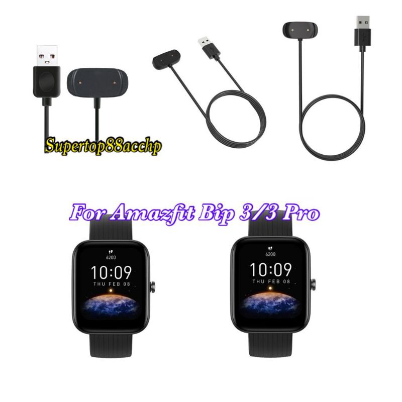 Kabel Usb Charger Cas Amazfit Bip 3/3 Pro Usb Charging Cable