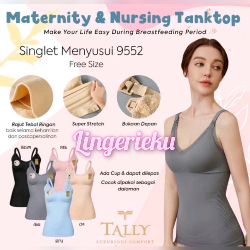 Tally 9550 9552 Singlet Bra BH Menyusui Tank Top Maternity