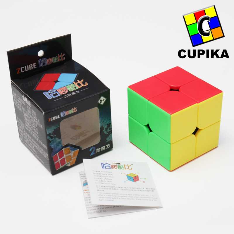 Rubik 2x2 ZCUBE STICKERLESS Speed Yj Yongjun Original Premium