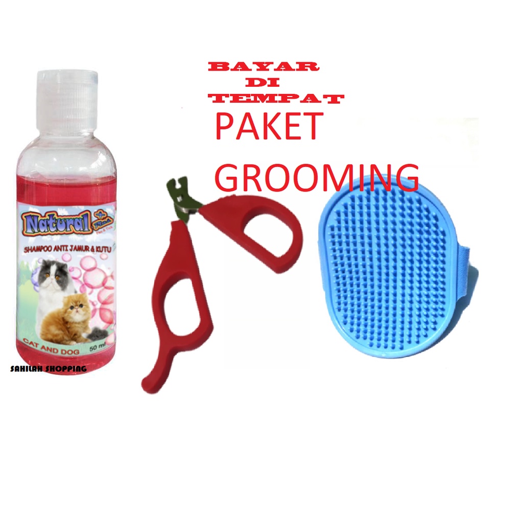 PAKET GROOMING TERMURAH HEWAN KUCING ANJING SAMPO GUNTING SISIR KARET