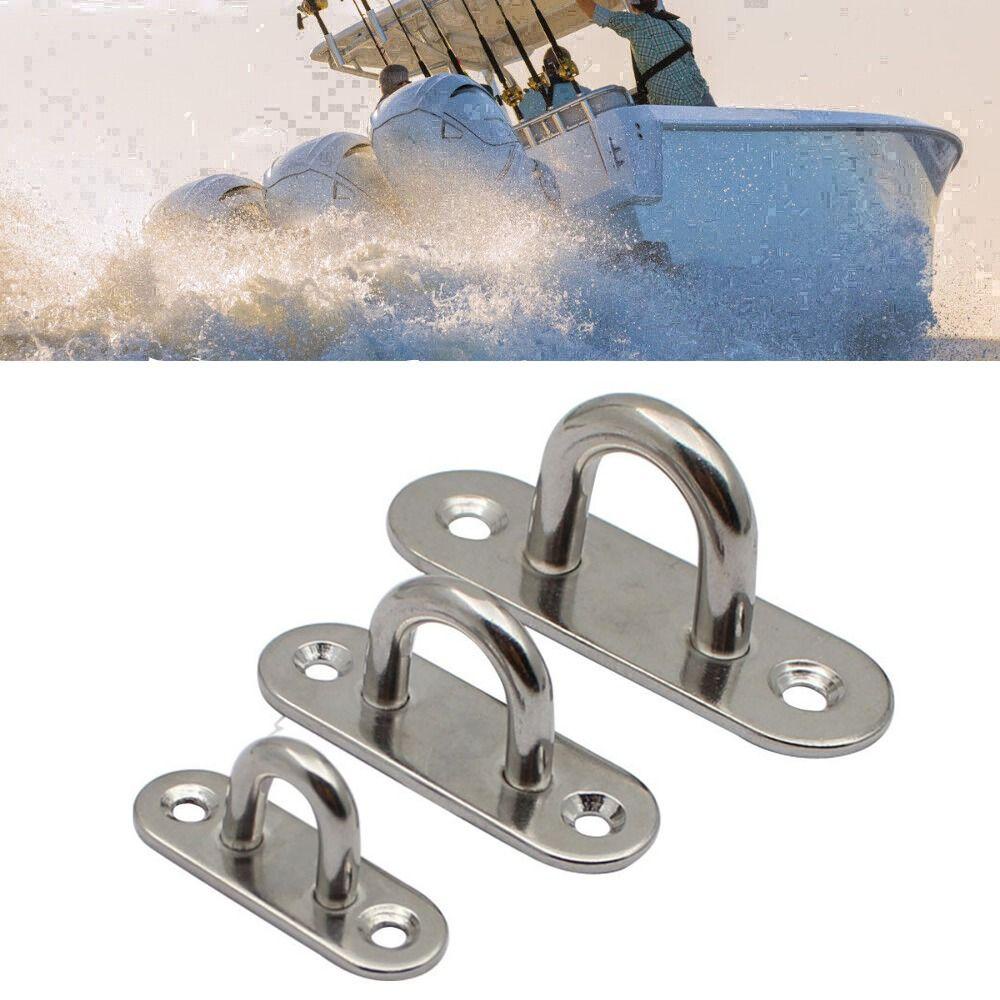 Preva 10Pcs Lock Hasps 10Pcs Gesper Perahu Perangkat Keras Laut Stainless Steel