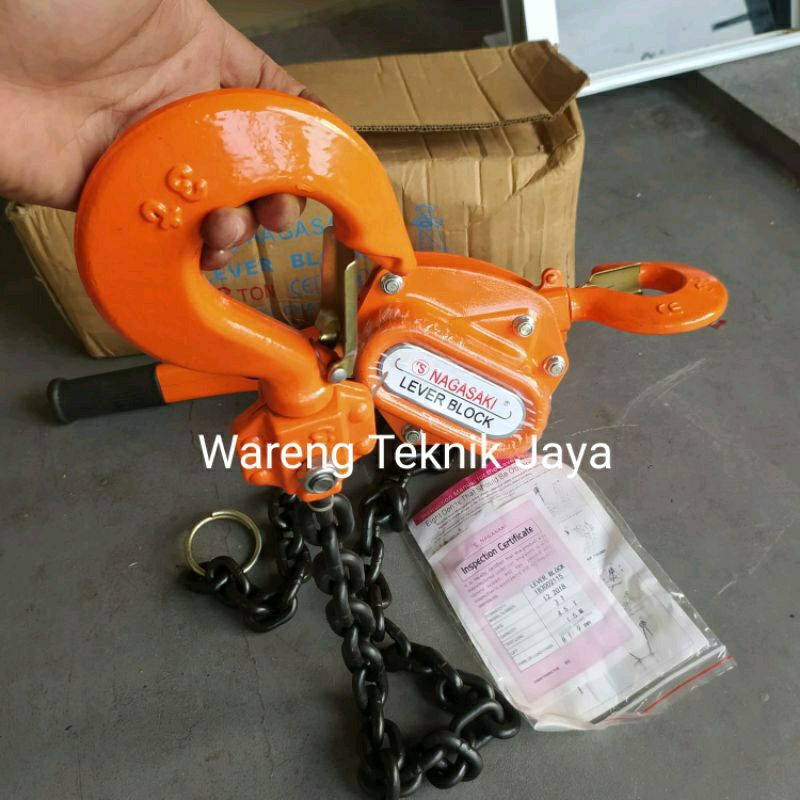 NAGASAKI LEPER BLOCK 3 TON RANTAI 1,5 METER CHAIN BLOCK 3 TON ORIGINAL