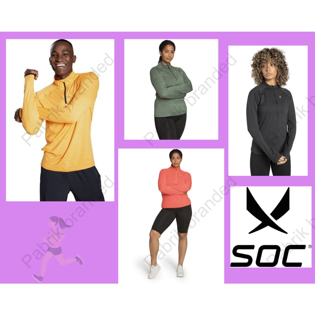 pabrik branded SOC sportswear (europe) running jacket sport women jaket wanita S M L XL murah ecer