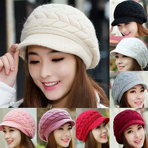 topi bucket wanita winter wanita/winter coat bulu lembut E5G5 topi senam VIRAL topi cewek korea topi