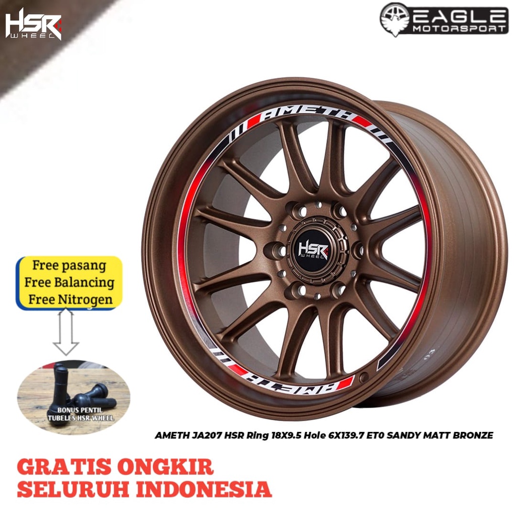 VELG MOBIL RING 18 VELG MOBIL PAJERO FORTUNER HILUX TRITON ORIGINAL HSR TIPE AMETH