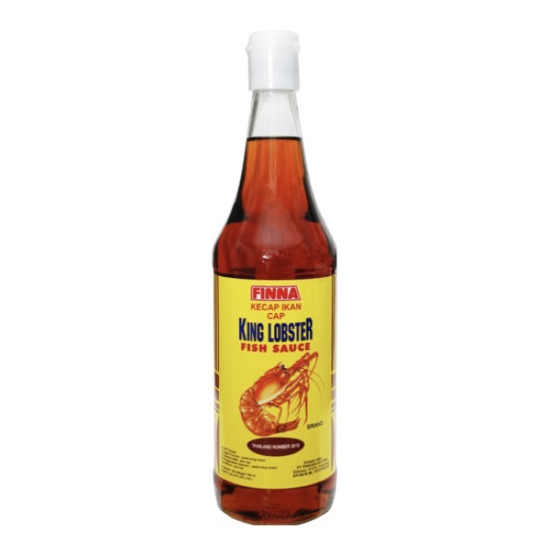

Finna Pichai King Lobster Fish Sauce 700ml/Kecap Ikan King Lobster Finna/Fish Soy King Lobster 700ml / Kecap Ikan Pichai FINNA Kecap Ikan King Lobster 700ml/King Lobster Fish Sauce Finna