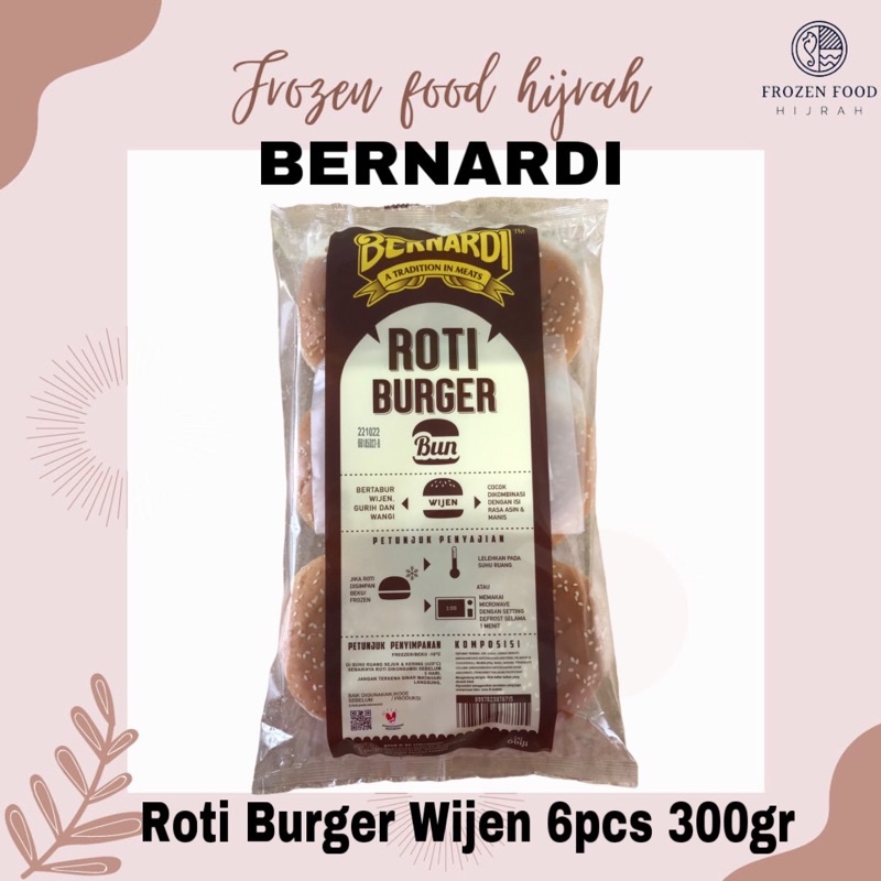 

BERNARDI ROTI BURGER WIJEN ISI 6 300Gr