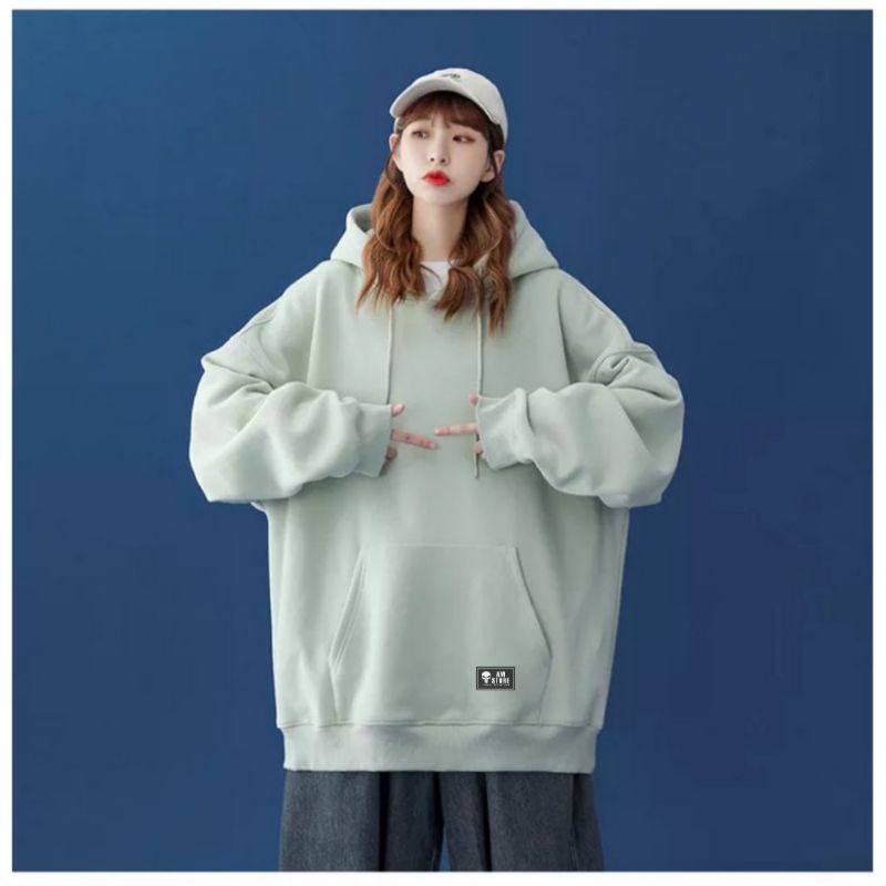 AMSTORE- Sweater Hoodie Polos Oversize Pria Wanita.