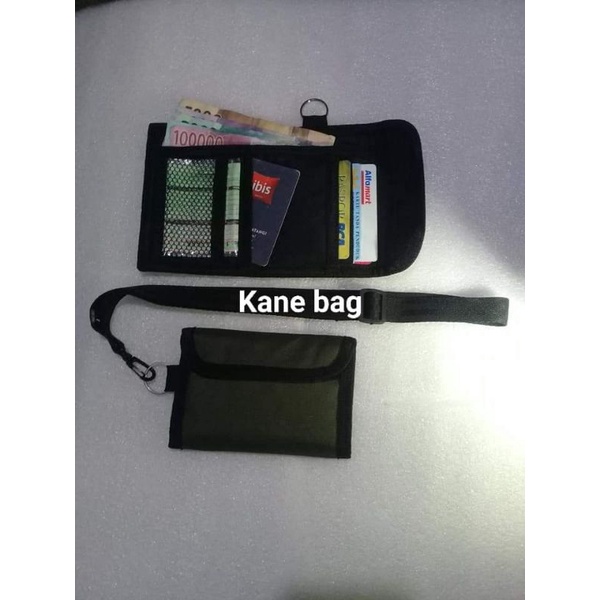 Tas dompet koin kalung mini selempang gantung leher sako wallet tempat id card