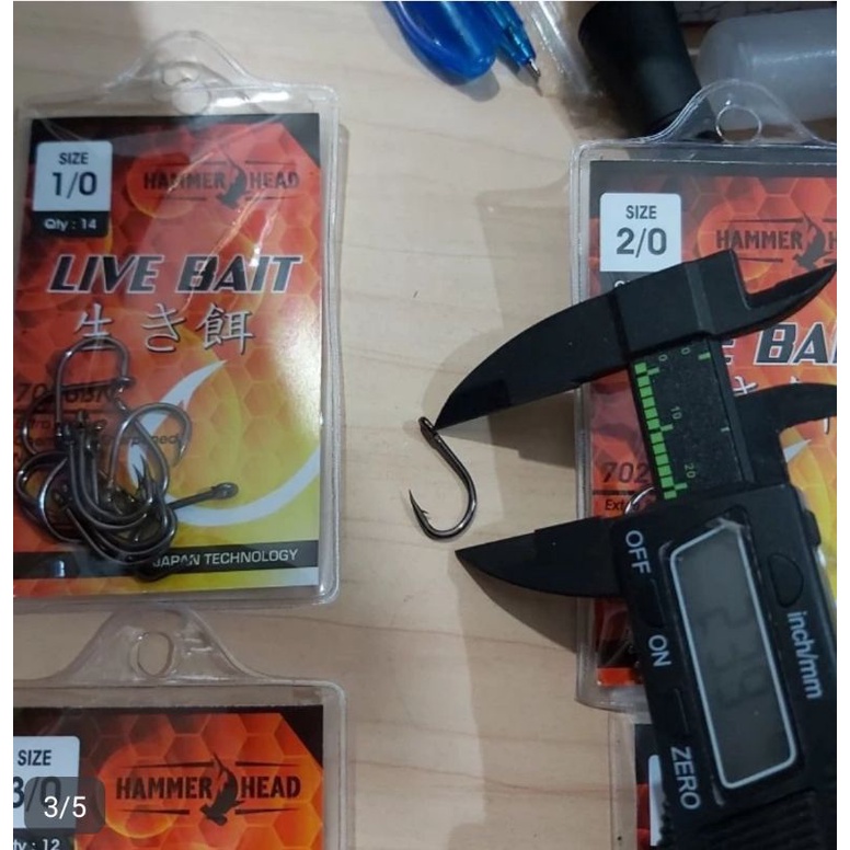 Promo Pancing Kail Hammerhead Live Bait Ukuran 1/0-5/0