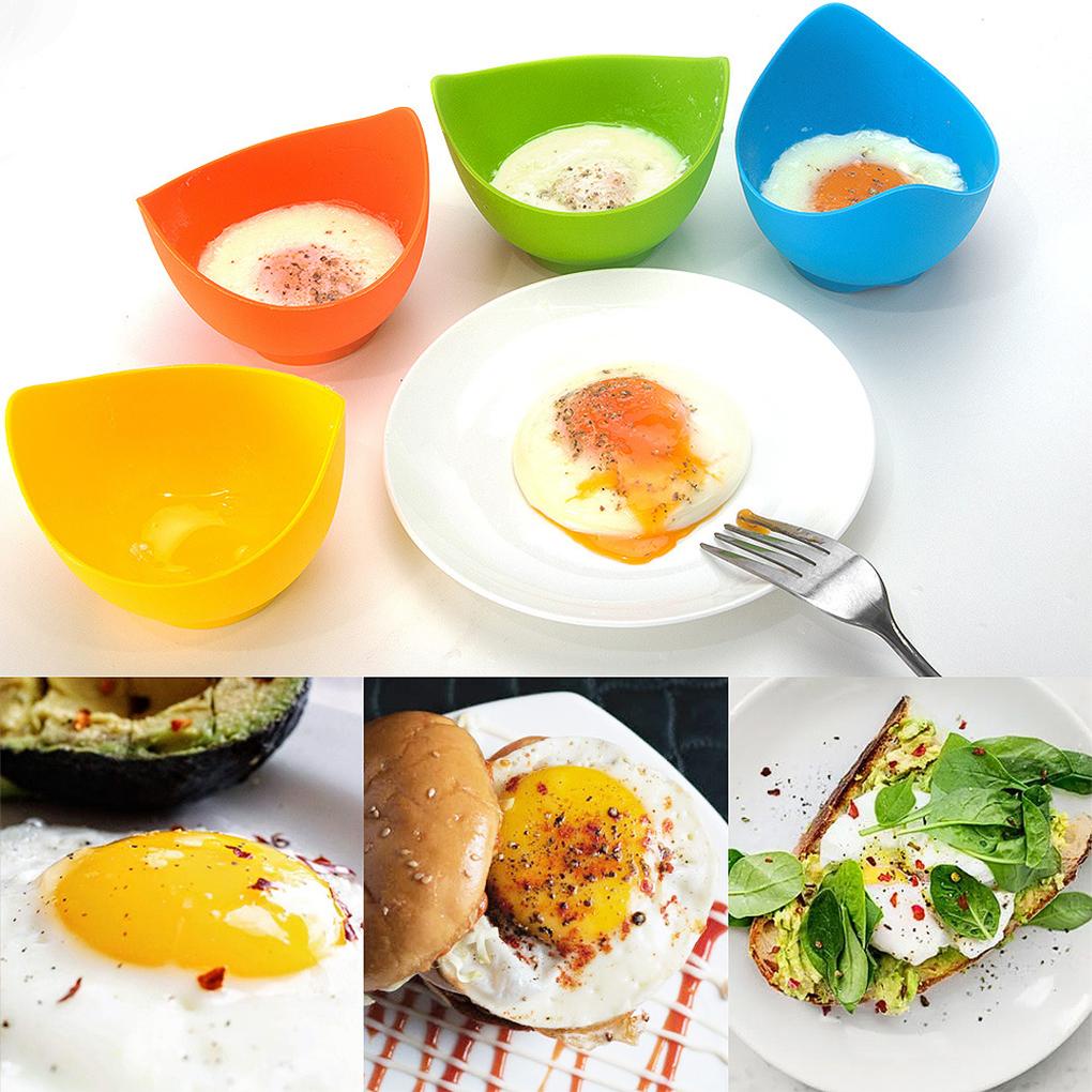 Silikon Multi-Fungsi Egg Poacher Cook Pods Poached Baking Cup Mold