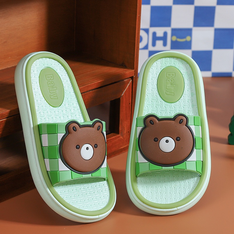 SA-H Sendal / Sandal Anak Eva Lembut Karakter Bear Rabbit Non-slip 0795