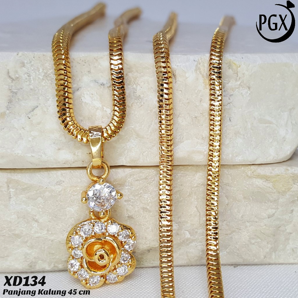 PGX Kalung Wanita Xuping Perhiasan Lapis Emas Aksesoris Fashion Premium - XD134