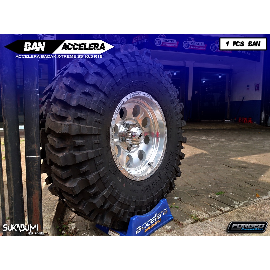 Ban Mobil OffRoad Strada Triton Pajero Ring 16 35 10,5 Accelera Badak X-TREME