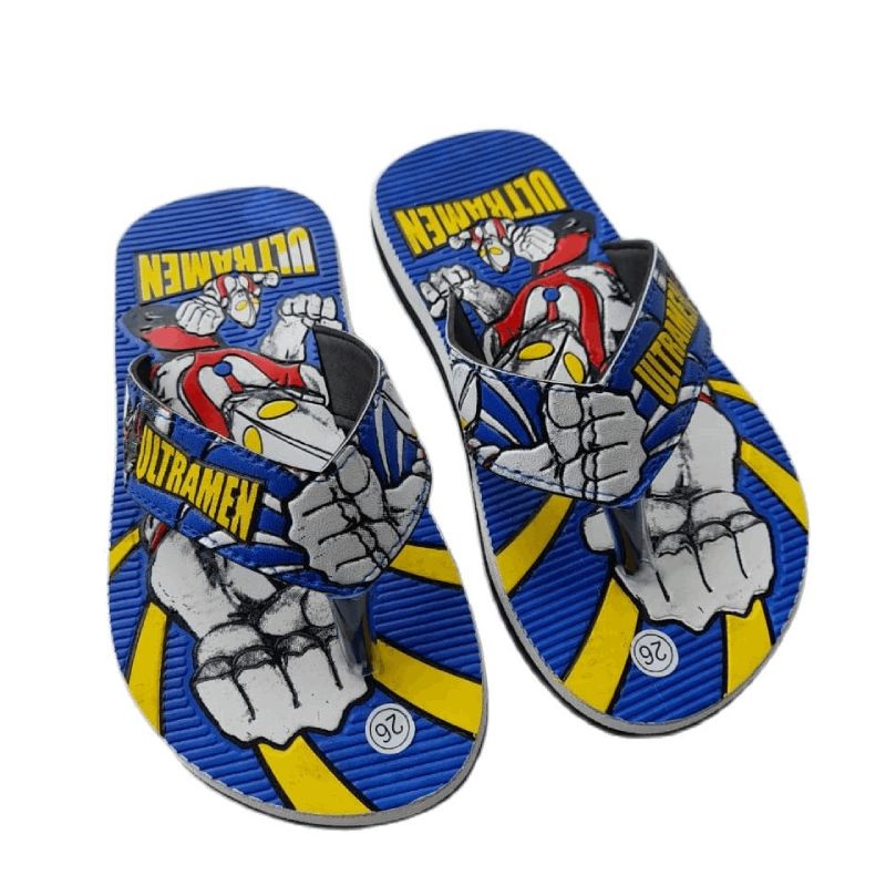 Sandal Jepit Anak Laki Laki Muka Print Ultramen