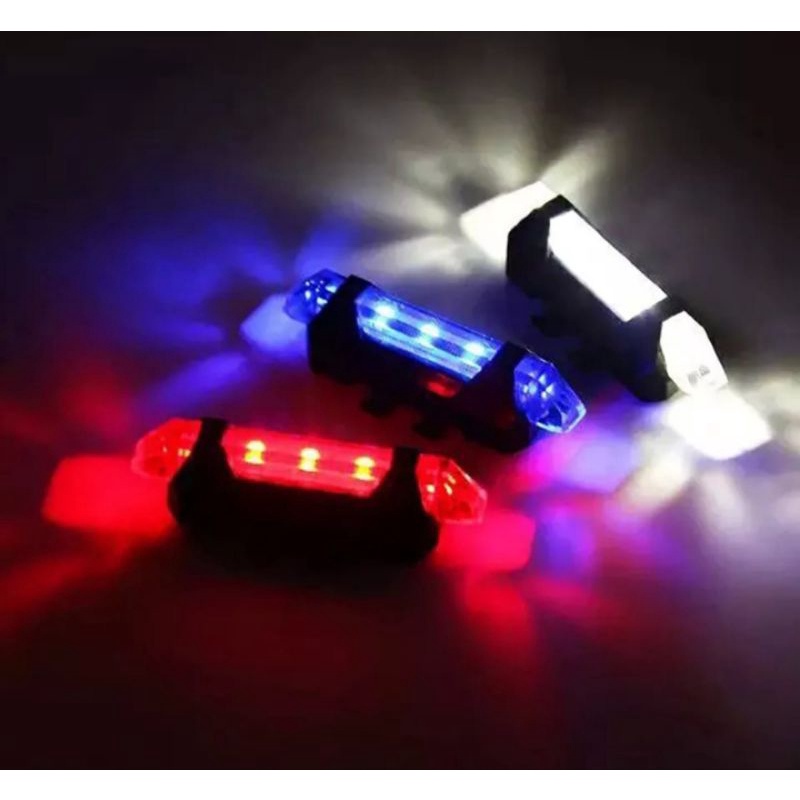 Lampu USB Led Sepeda USB Bike Tail Light Rechargeable USB Light Lampu Sepeda