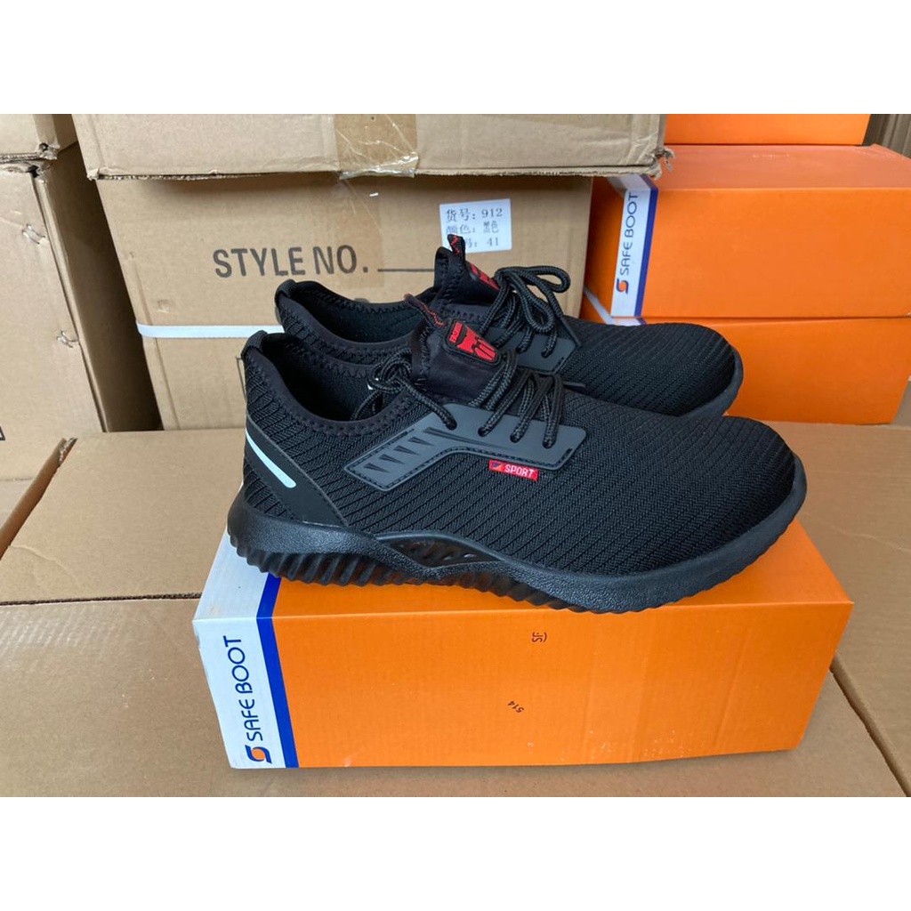 Sepatu Safety Sport Sneakers Safety Ujung Besi Anti Slip