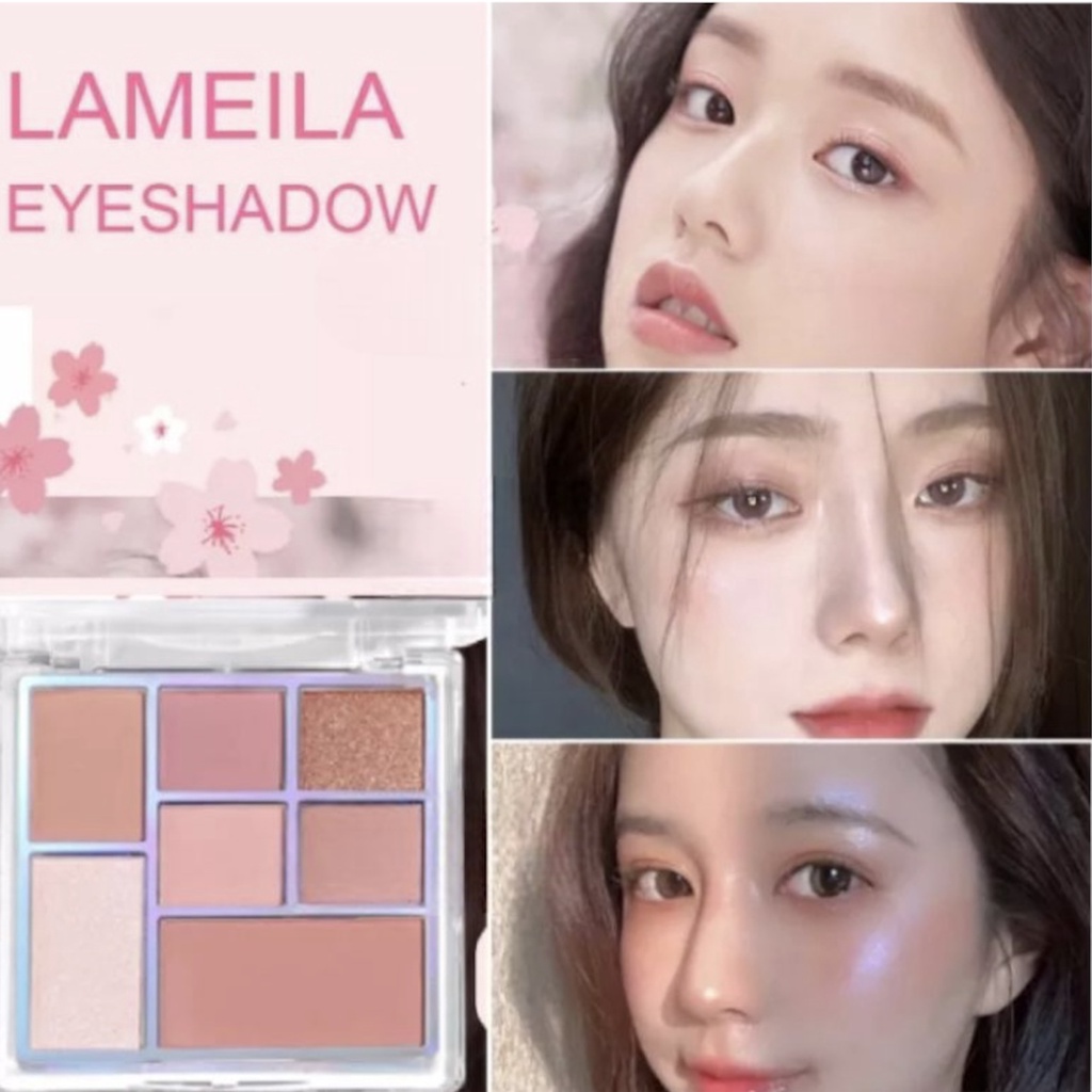 [Per Pc] Eyeshadow Lameila Multiple Face Palette 7 Colors 5082