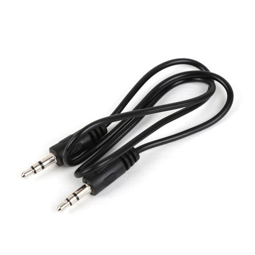 Kabel Aux Jack 3.5mm 1 x 1 Audio Stereo Spiral Male to Male Pendek