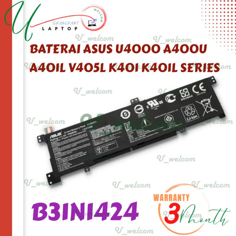 BATERAI ASUS K401 K401L K401LB K401LB5500 K401LB5200 B31N1424