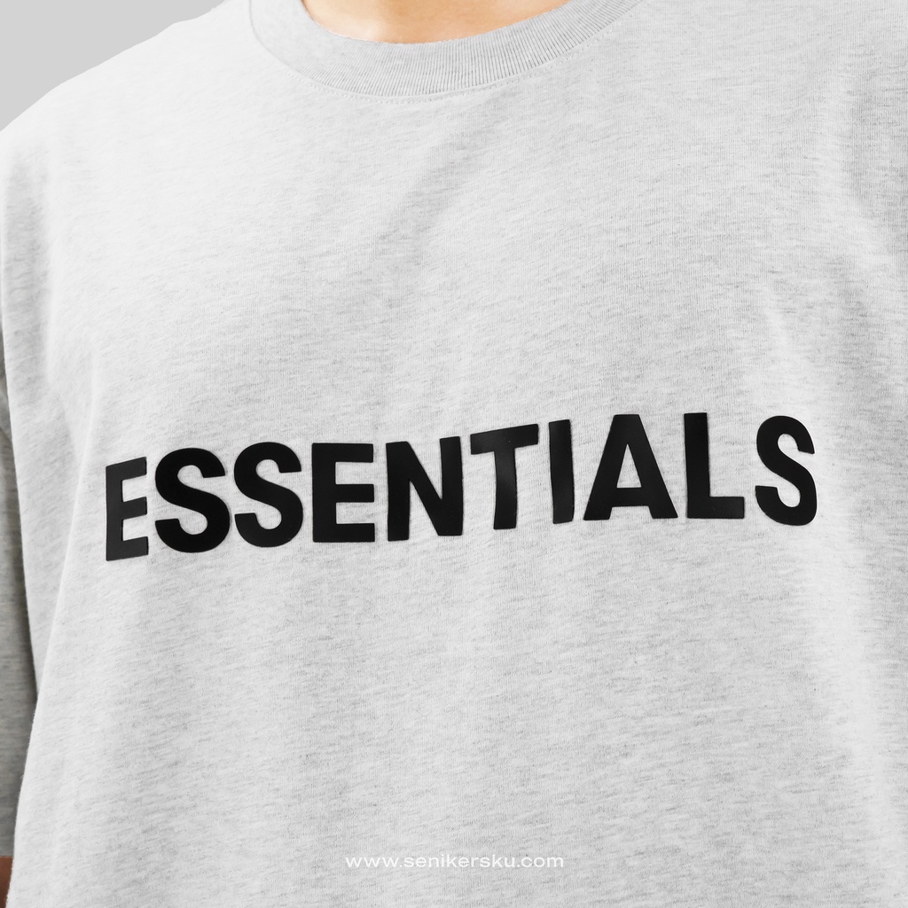 Essentials FOG Silicon Applique Oatmeal Tee