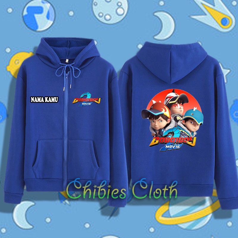 Jaket Zipper Anak Laki Laki Boboiboy The Movie 2 Animasi Boboiboy 184 - Chibies Cloth