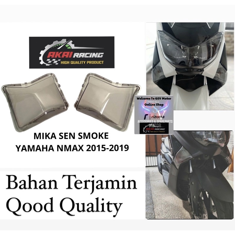 Mika Sen Nmax Akai Racing Original 100% Mika Sein Smoke Nmax Old 2015-2019 Mika Lampu Sein Depan Nma