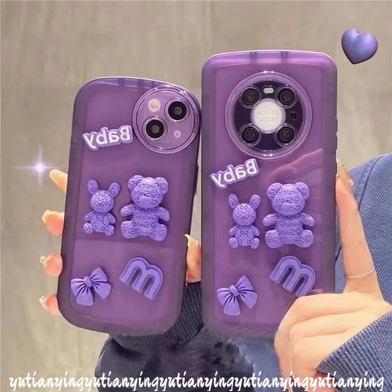 Casing Softcase TPU Redmi 9A 9T 10 10A 10C 9 9C 9 9C NFC Note10s Note11 Note 10 9 8 11 10s 10pro 11pro 9s Motif Kartun Beruang 3D