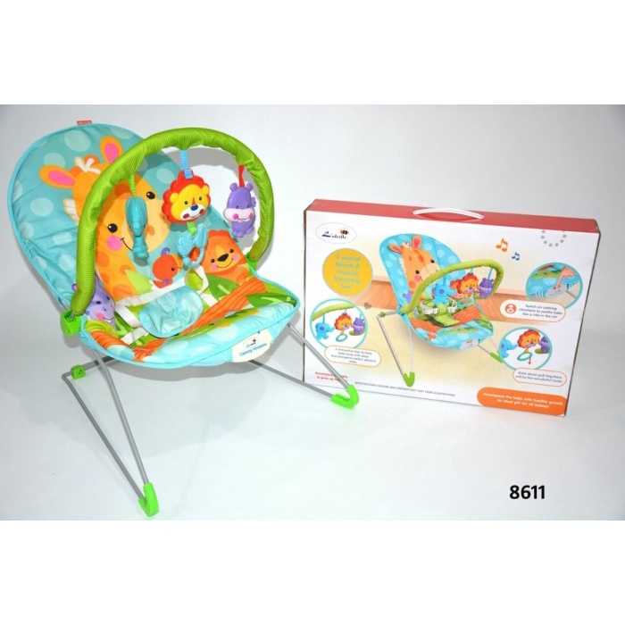 Bouncer Baby Simple Otomatis Elektrik Lucu Berkualitas Mainan R1Y7 Premium Rekomendasi Kado Babysafe