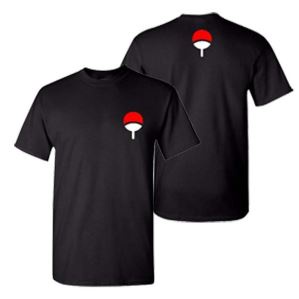 Kaos Sablon Anime Uchiha Clan Naruto Itachi Sasuke Baju Distro T-Shirt S M L XL XXL OTD Bahan Katun