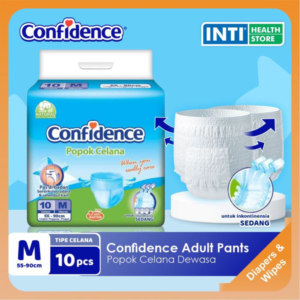Confidence | Adult Pants M 10 | Popok Celana Dewasa | Diapers Dewasa