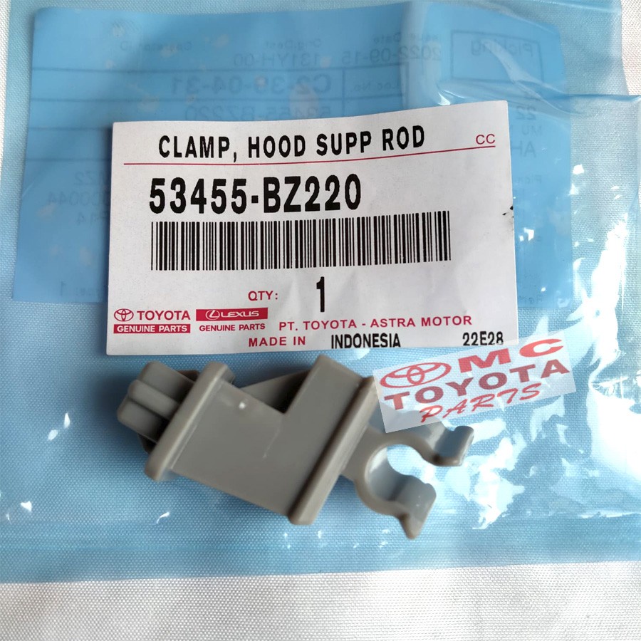 Klip Clip Clamp Hood Stang Kap Mesin Rush Terios New 53455-BZ220